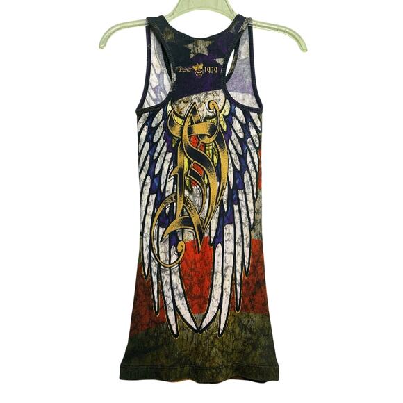 Deadly Sins Y2K Pride Embellished Cotton Tank Top Women’s Size S M - Picture 2 of 8